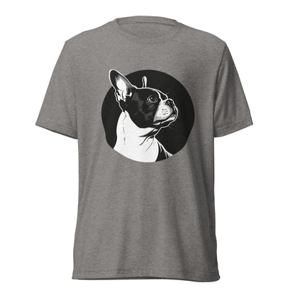 Boston Terrier Dog [00313] T-Shirt Unisex Triblend