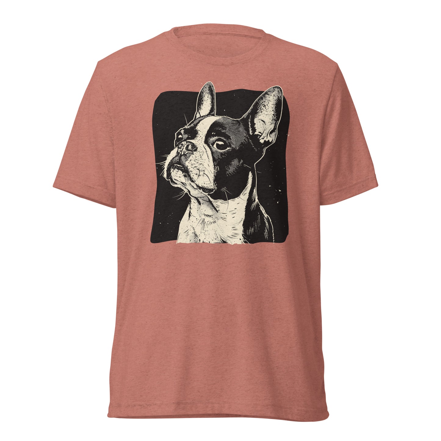 Boston Terrier Dog [00312] T-Shirt Unisex Triblend