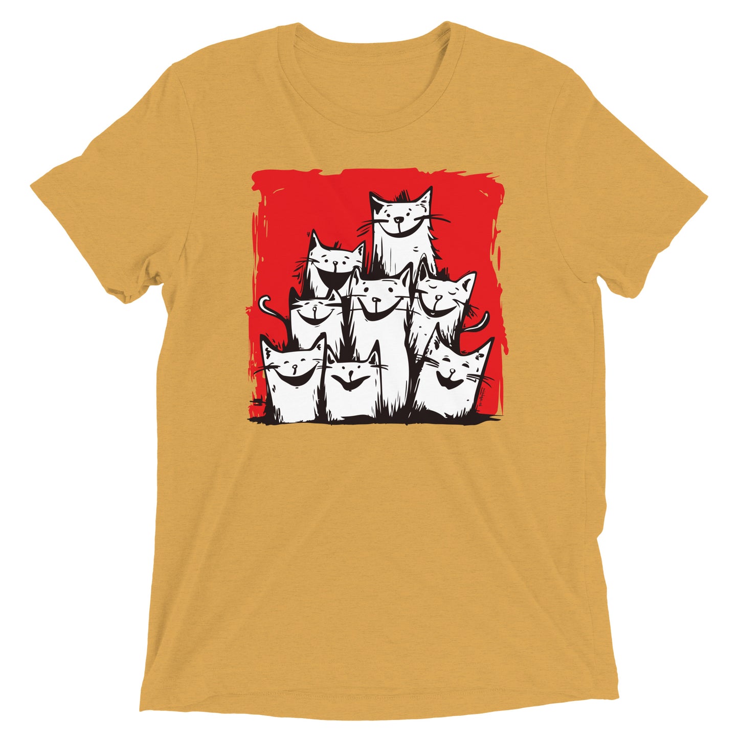 00330 Katzenliebe mRs T-Shirt Unisex Tri-Blend