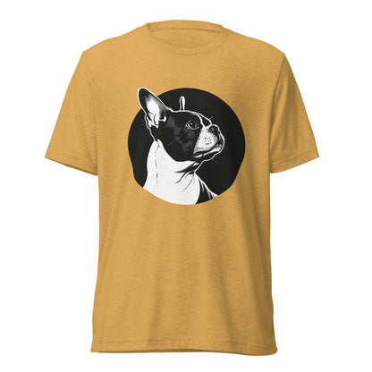 Boston Terrier Dog [00313] T-Shirt Unisex Triblend