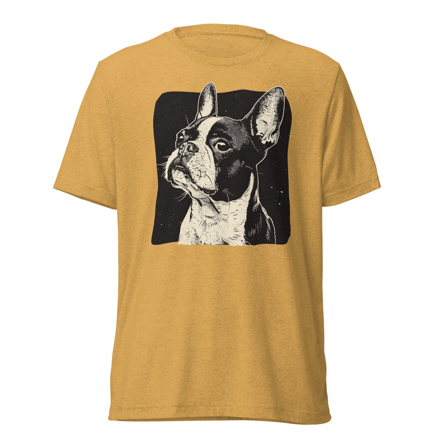 Boston Terrier Dog [00312] T-Shirt Unisex Triblend