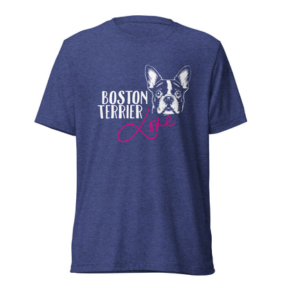 Boston Terrier Dog [00316] T-Shirt Unisex Triblend