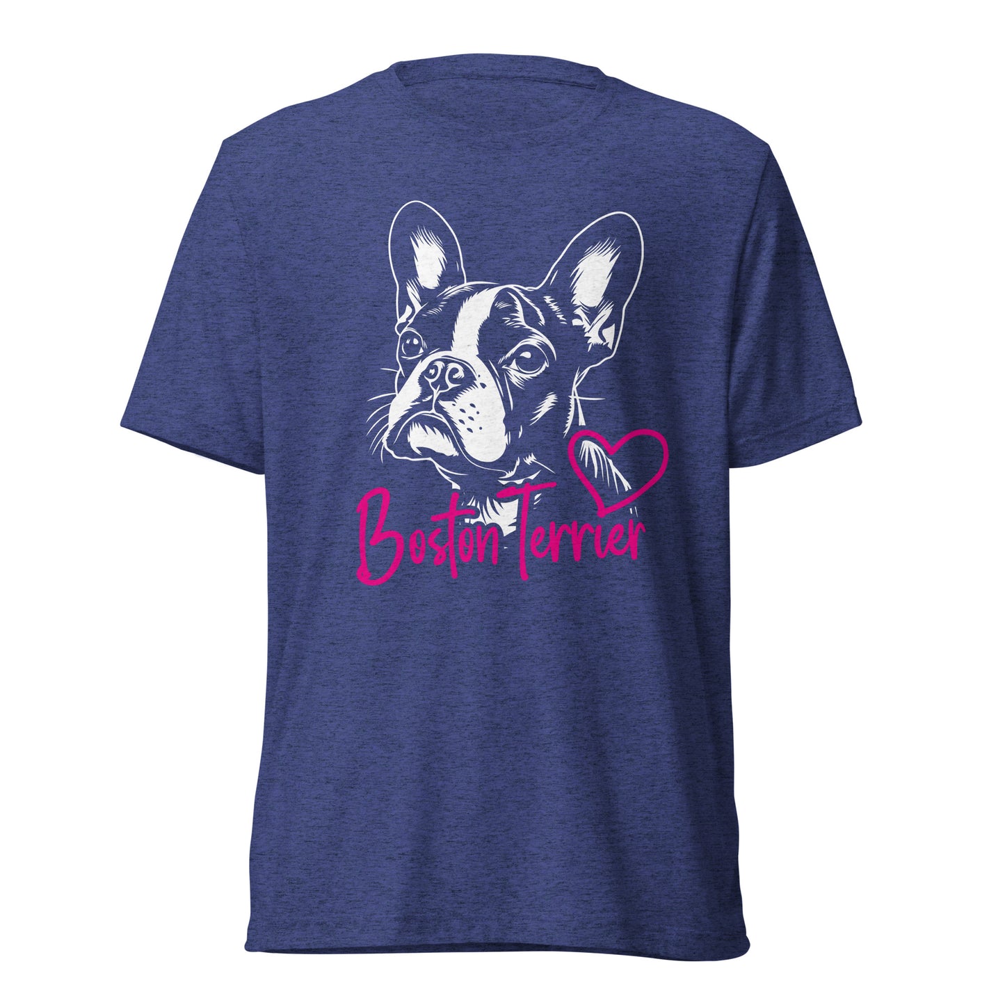 Boston Terrier Dog [00308] T-Shirt Unisex Triblend