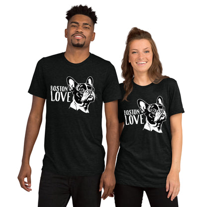 Boston Terrier Dog [00317] T-Shirt Unisex Triblend