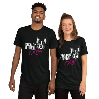 Boston Terrier Dog [00316] T-Shirt Unisex Triblend