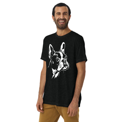 Boston Terrier Dog [00315] T-Shirt Unisex Triblend