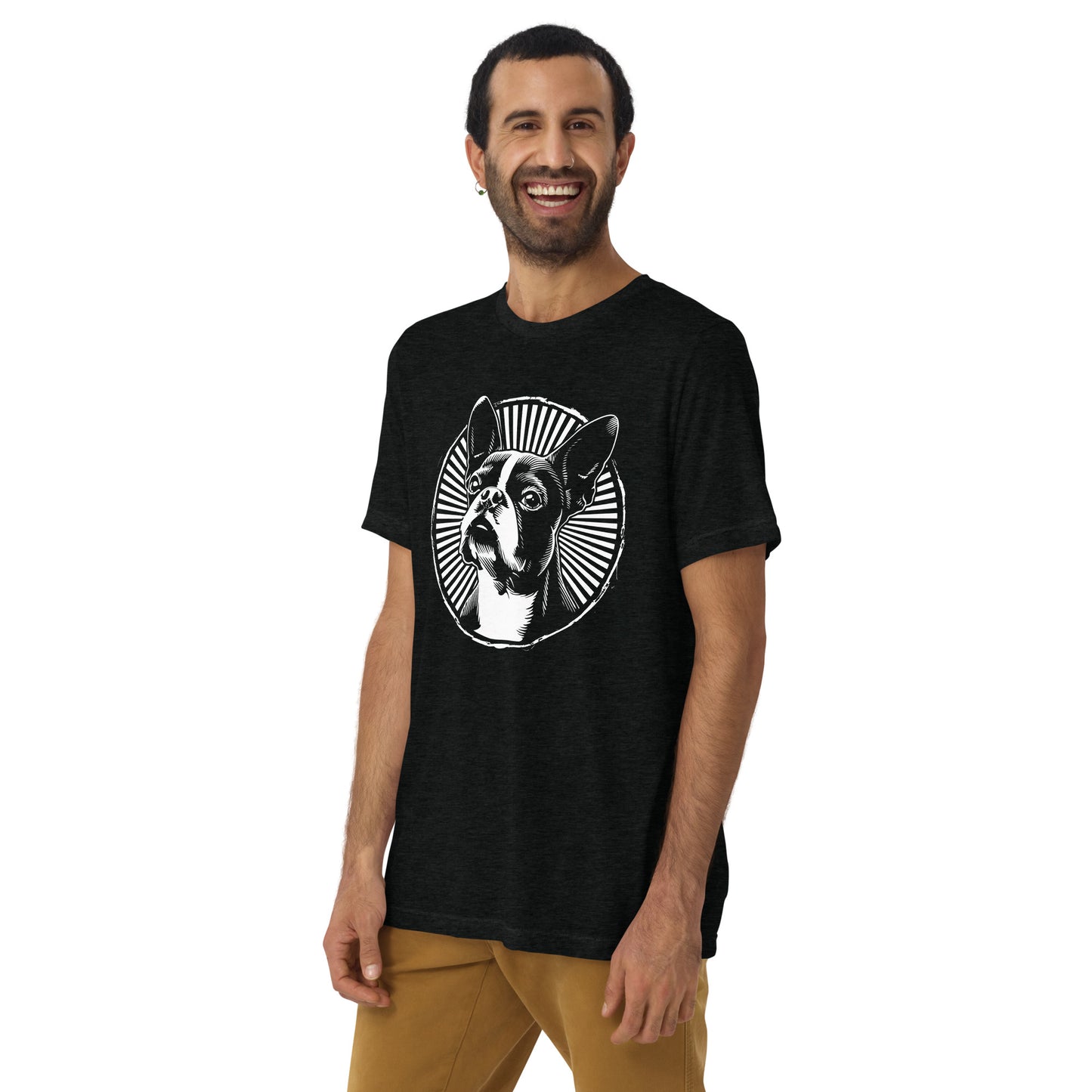 Boston Terrier Dog [00314] T-Shirt Unisex Triblend