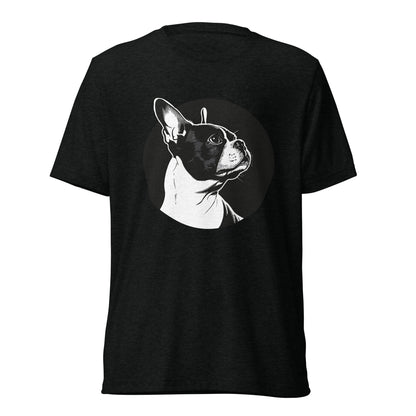 Boston Terrier Dog [00313] T-Shirt Unisex Triblend