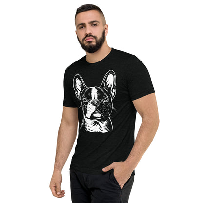 Boston Terrier Dog [00318] T-Shirt Unisex Triblend