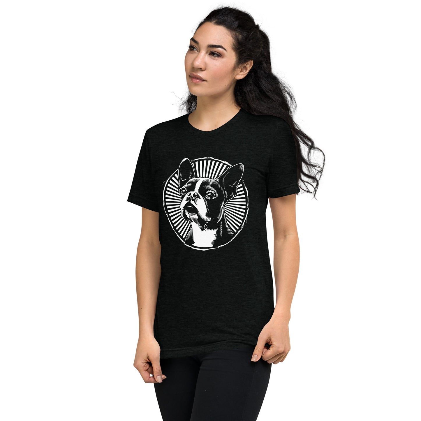 Boston Terrier Dog [00314] T-Shirt Unisex Triblend