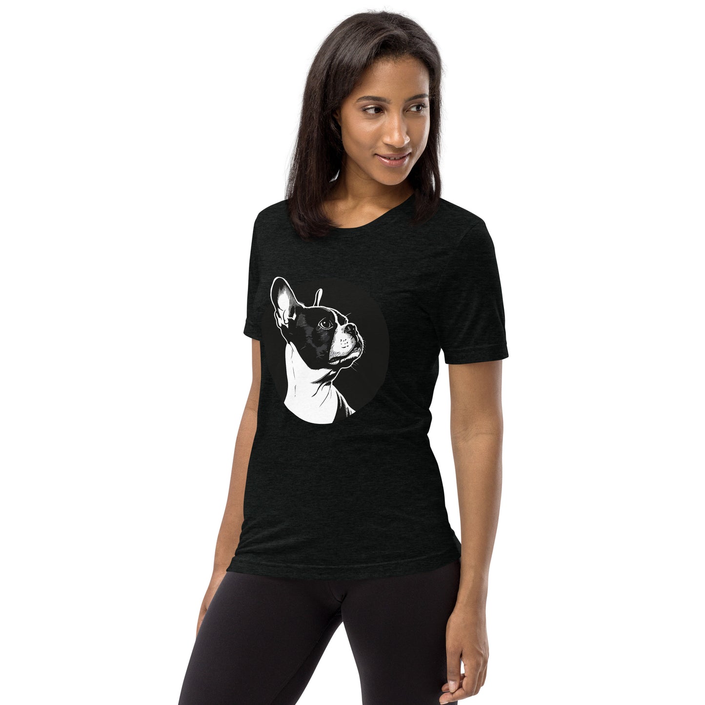 Boston Terrier Dog [00313] T-Shirt Unisex Triblend