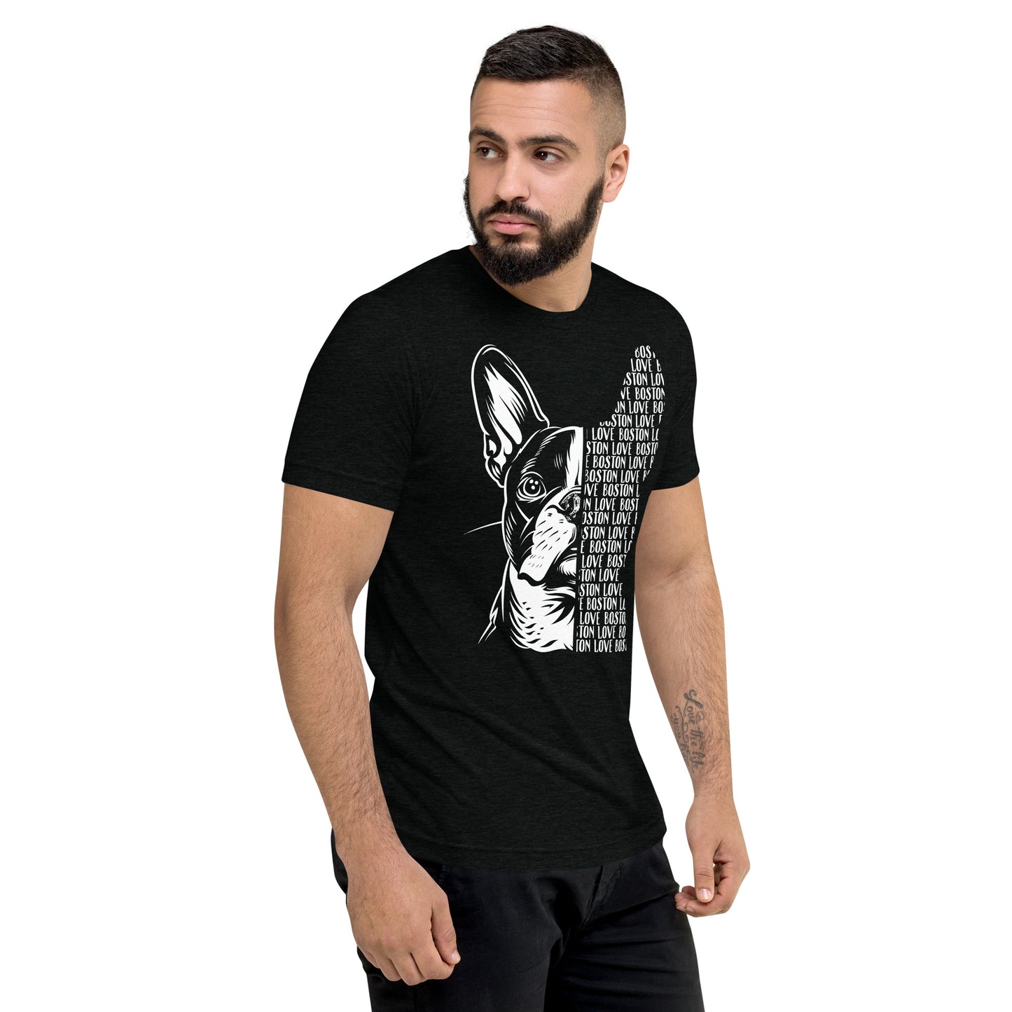 Boston Terrier Dog [00318] T-Shirt Unisex Triblend