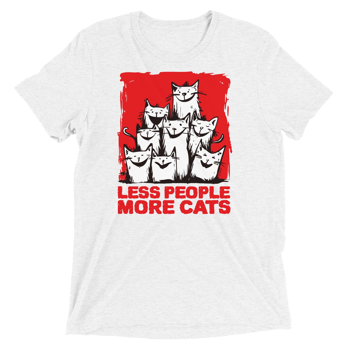 00330 Katzenliebe mRs T-Shirt Unisex Tri-Blend