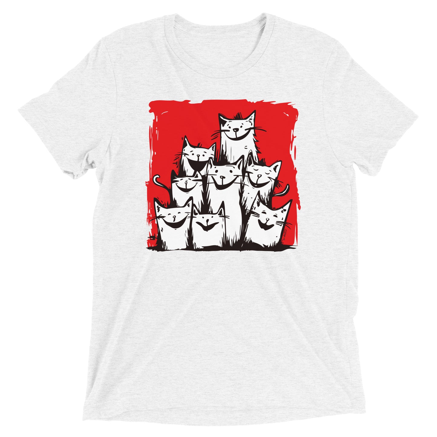 00330 Katzenliebe mRs T-Shirt Unisex Tri-Blend