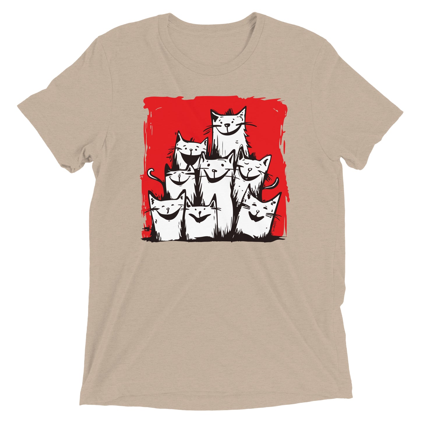 00330 Katzenliebe mRs T-Shirt Unisex Tri-Blend