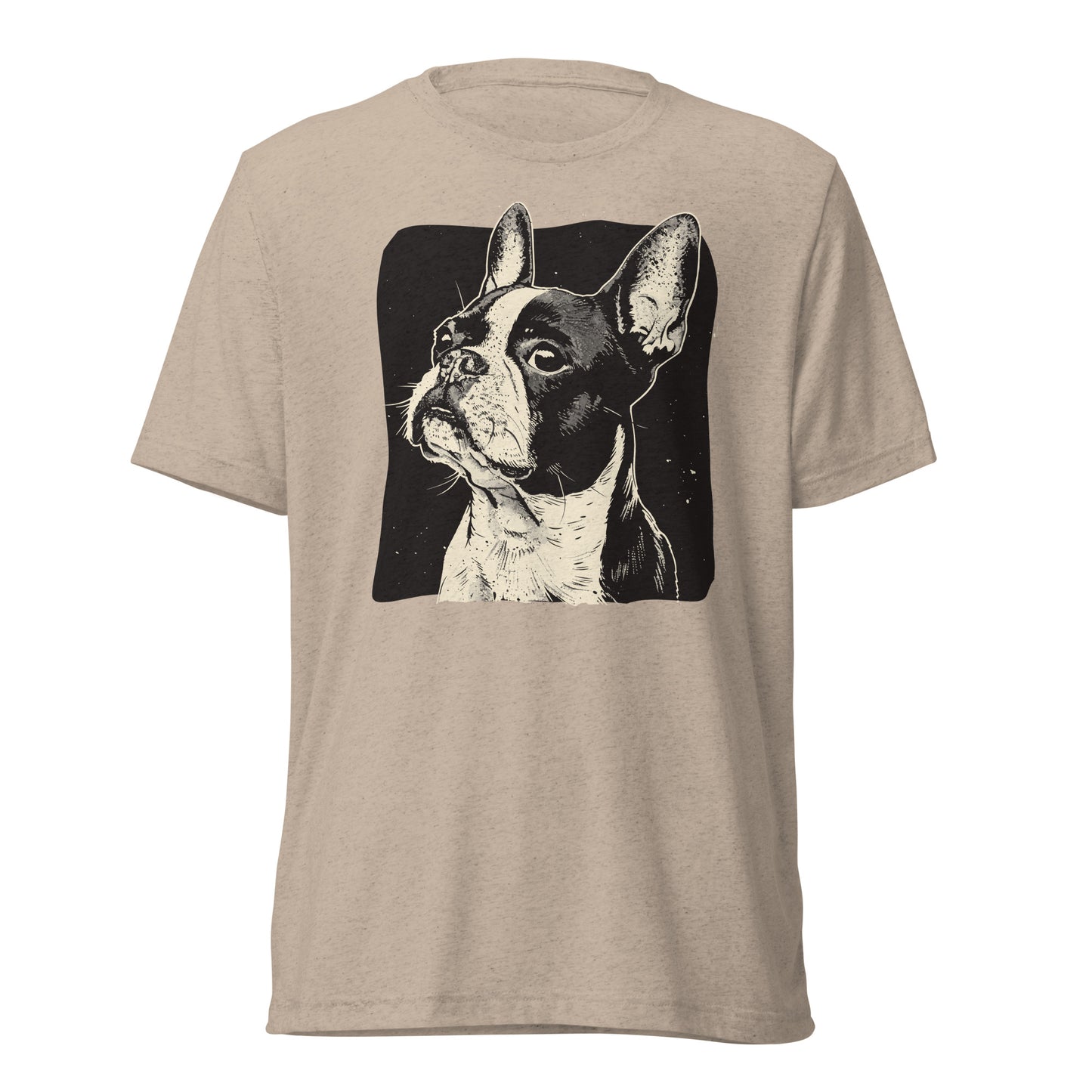 Boston Terrier Dog [00312] T-Shirt Unisex Triblend