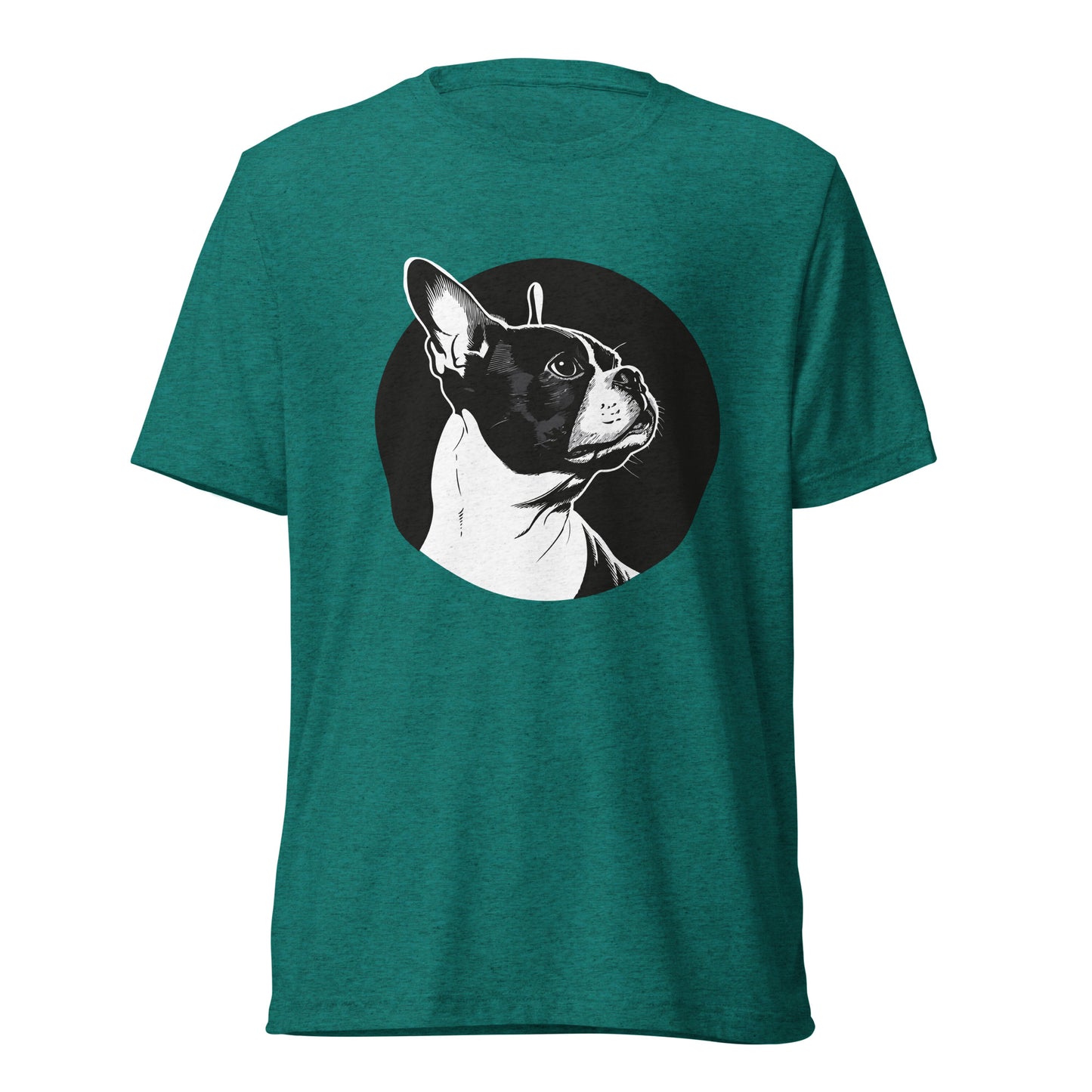 Boston Terrier Dog [00313] T-Shirt Unisex Triblend