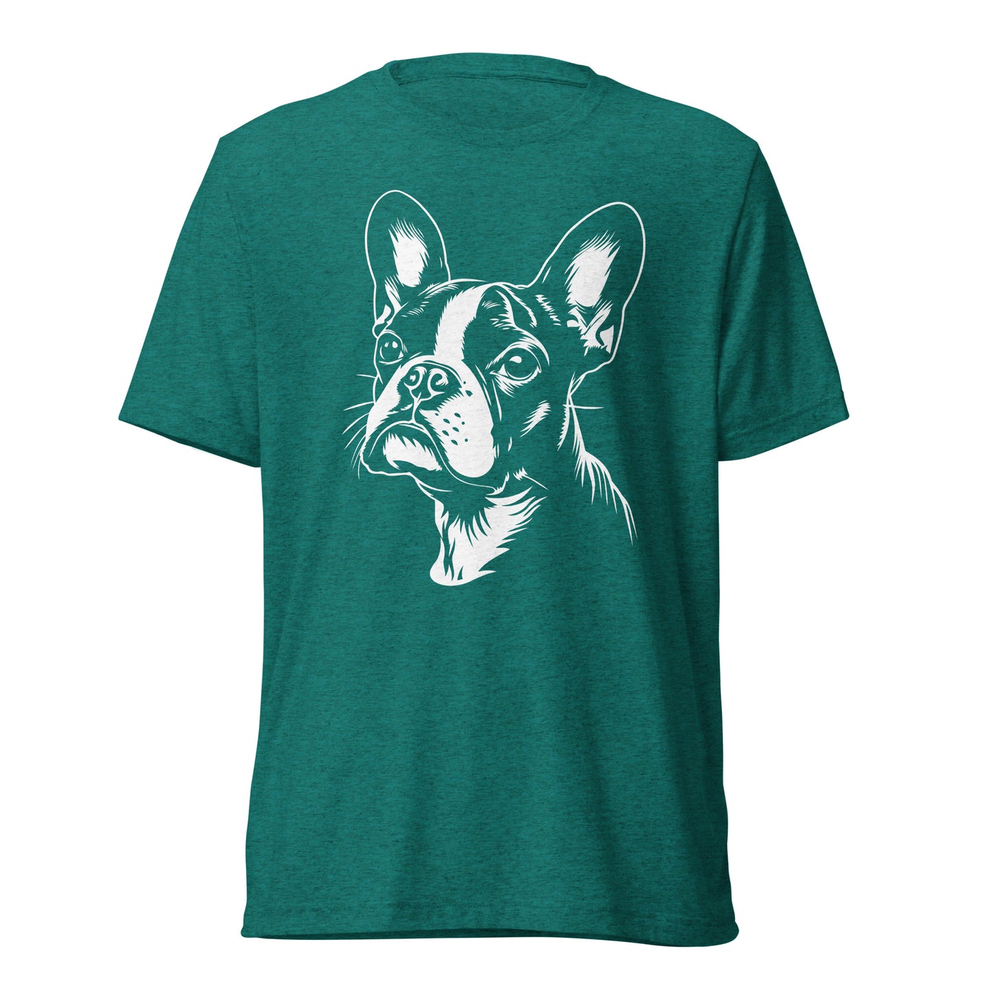 Boston Terrier Dog [00308] T-Shirt Unisex Triblend