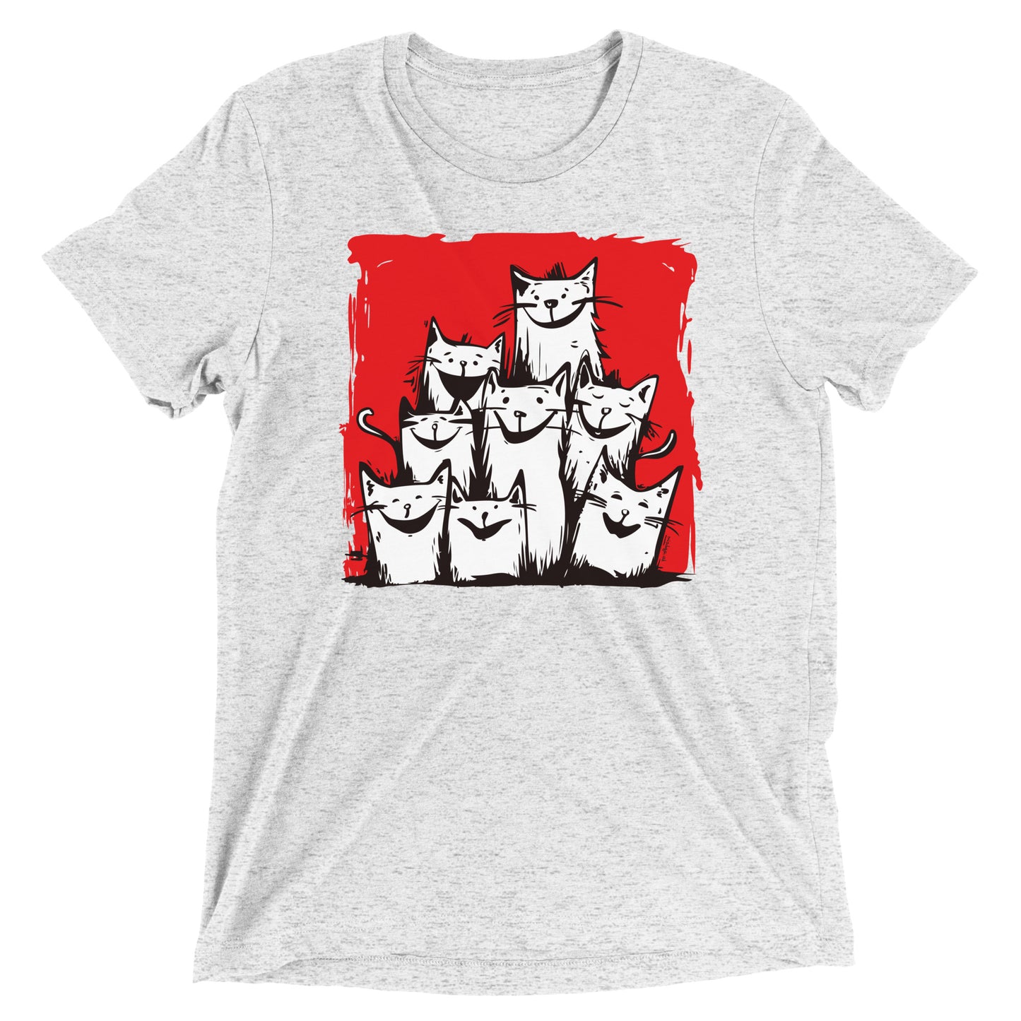 00330 Katzenliebe mRs T-Shirt Unisex Tri-Blend