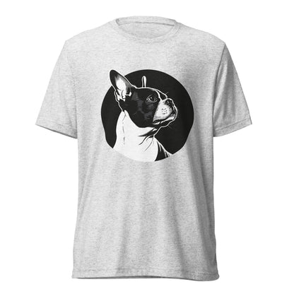 Boston Terrier Dog [00313] T-Shirt Unisex Triblend