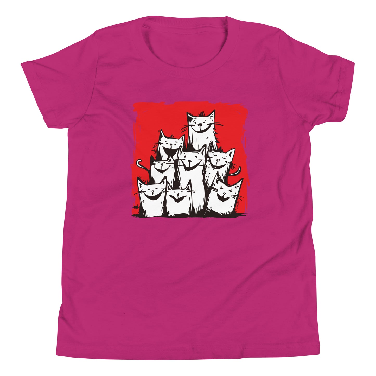 00330 Katzenliebe T-Shirt Jugend Basic